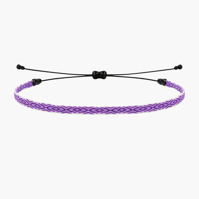Handmade Purnama Bracelet 1 (White/Purple) - Kompsós
