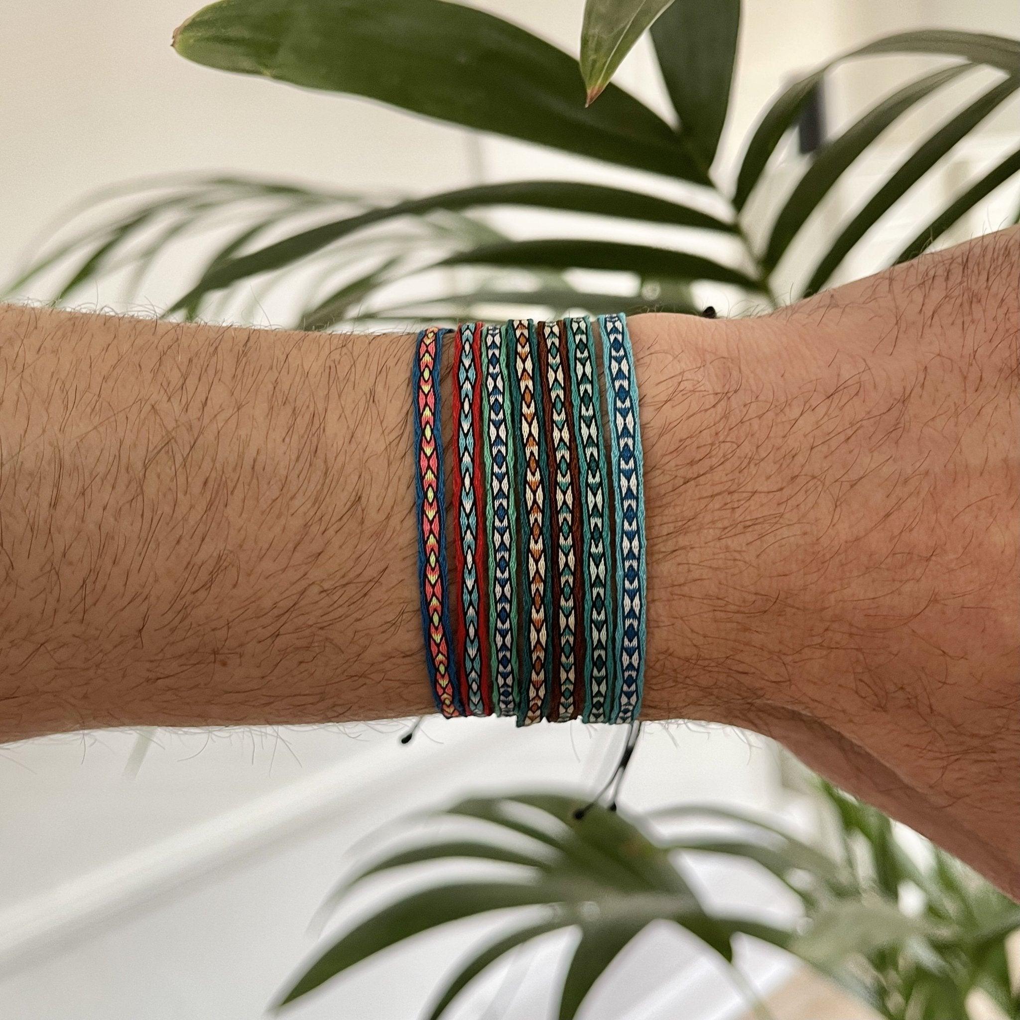 Bohemian Skinny Miyuki Beads Bracelet, Adjustable, Handmade Friendship