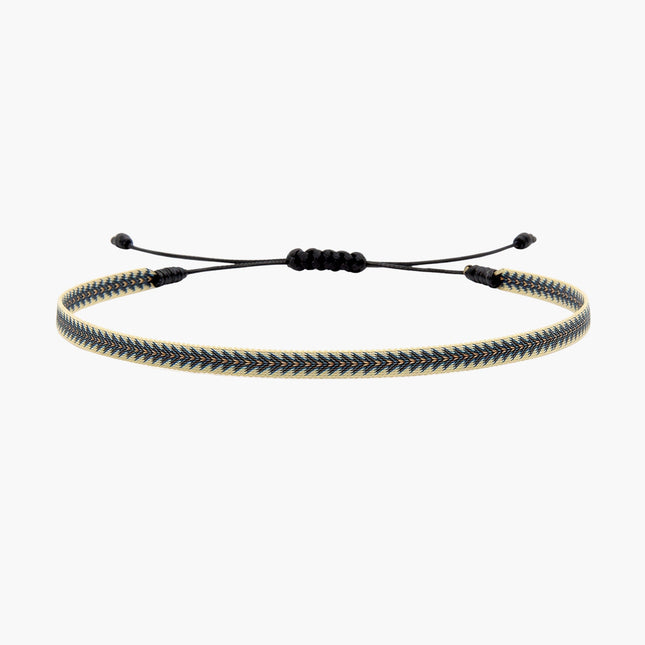 Handmade Purnama Bracelet 12 (Dusty Blue/Cream) - Kompsós