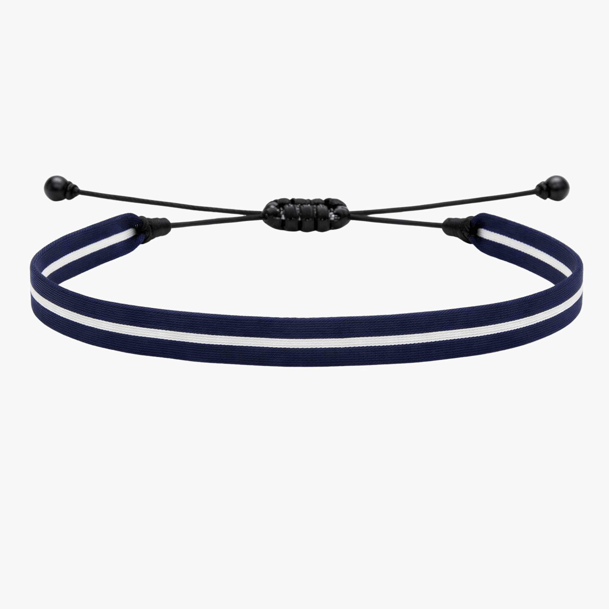 Handmade Purnama Bracelet 41 (Navy Blue/White) - Kompsós