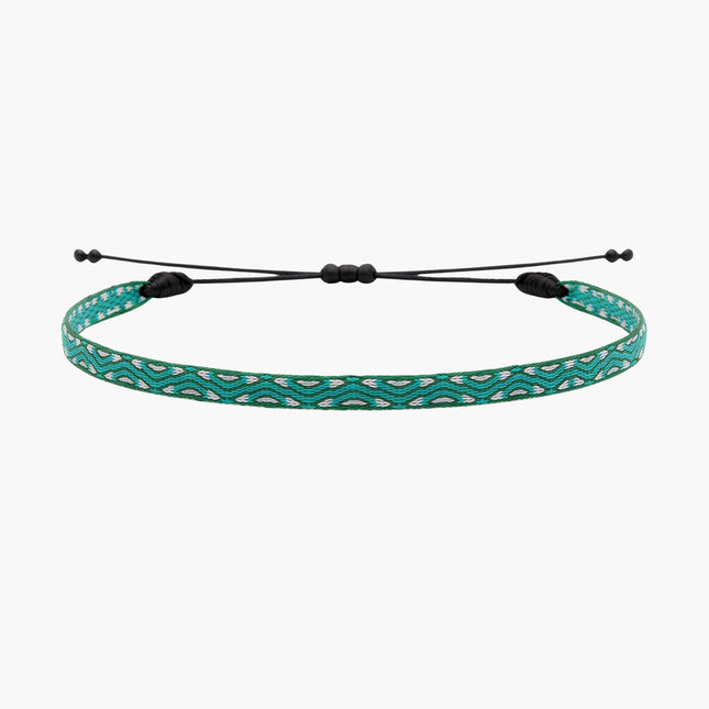Handmade Purnama Bracelet 65 (Blue Waves/Turquoise) - Kompsós