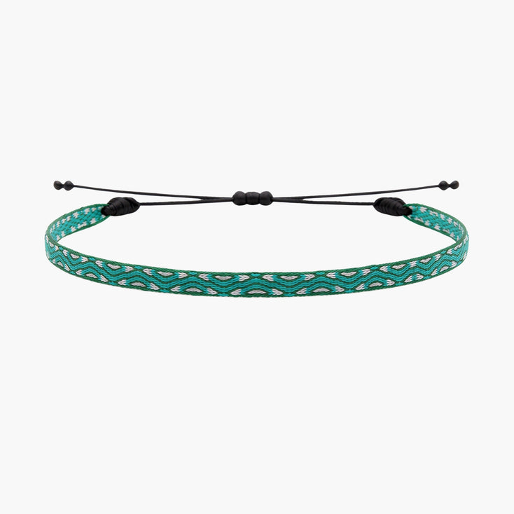 Handmade Purnama Bracelet 65 (Blue Waves/Turquoise) - Kompsós