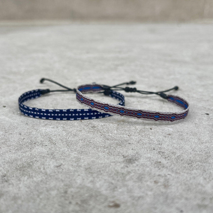 Handmade Purnama Bracelet 67 (Navy Blue) - Kompsós