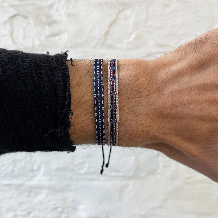 Handmade Purnama Bracelet 67 (Navy Blue) - Kompsós
