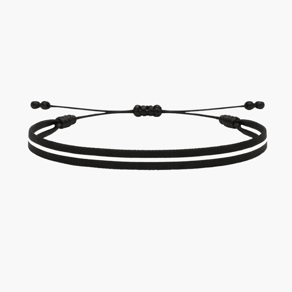 Handmade Purnama Bracelet 68 (Black/White) - Kompsós