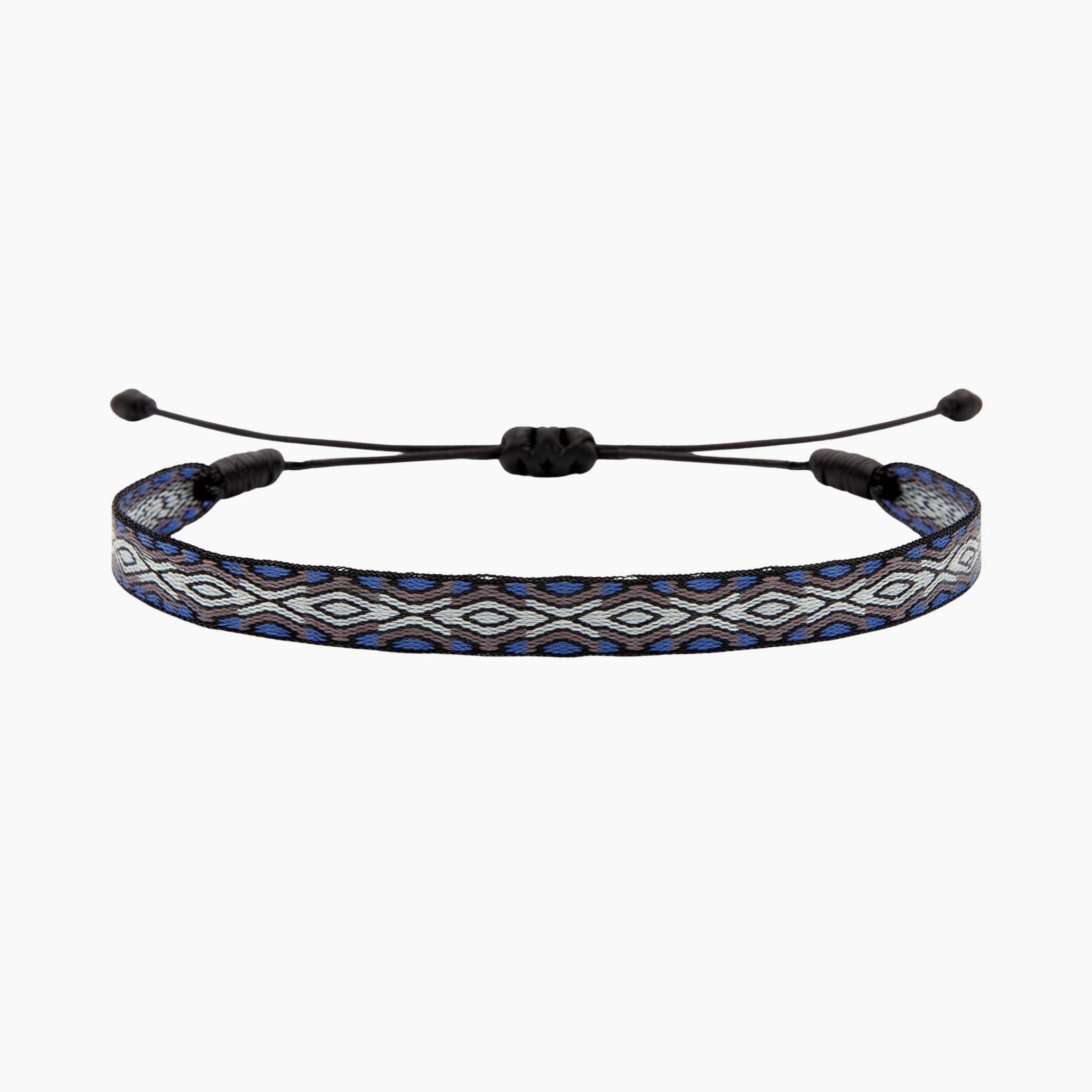 Handmade Purnama Bracelet 69 (Grey/White) - Kompsós
