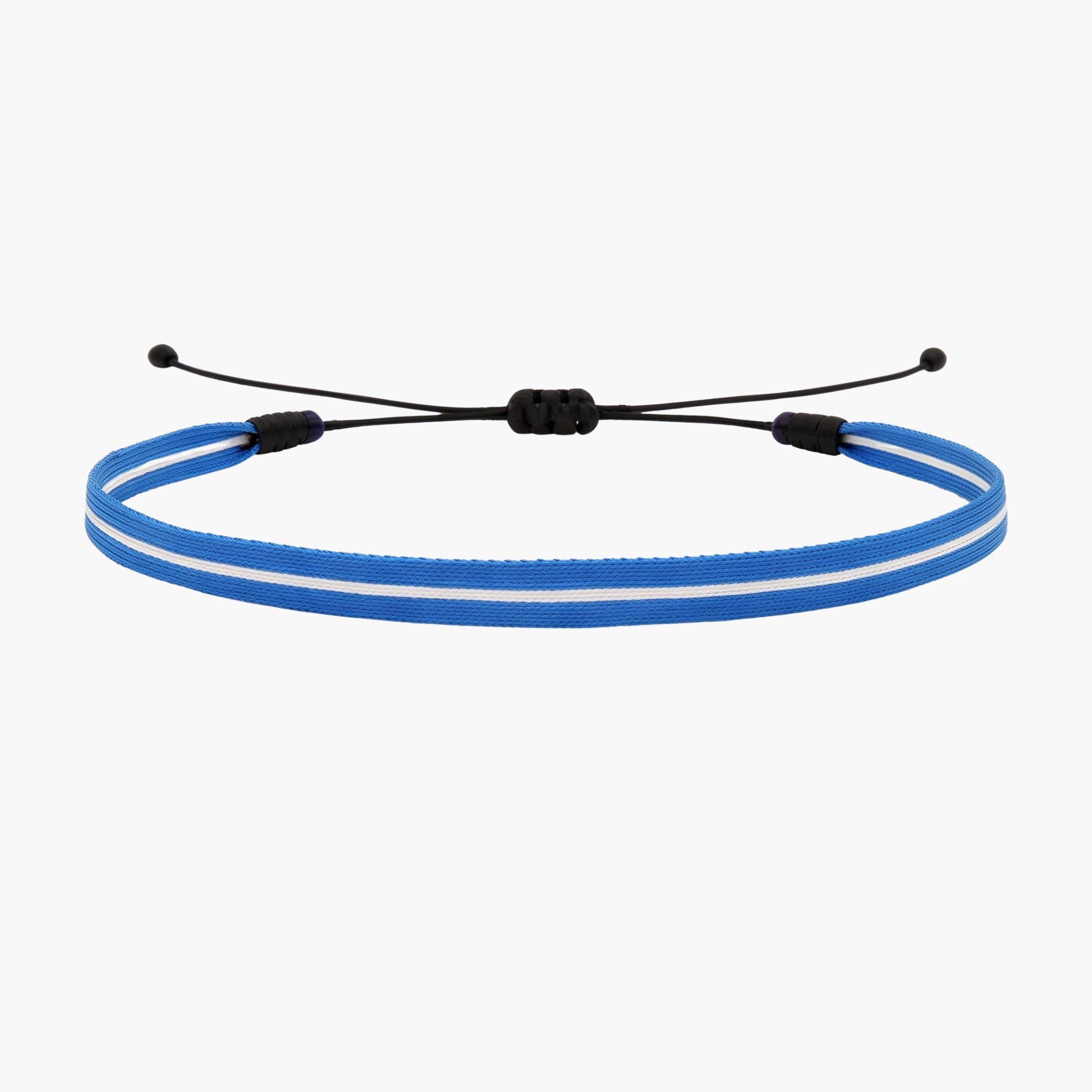 Handmade Purnama Bracelet 76 (Light Blue/White) - Kompsós