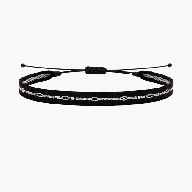 Handmade Purnama Bracelet 90 (Black/White) - Kompsós