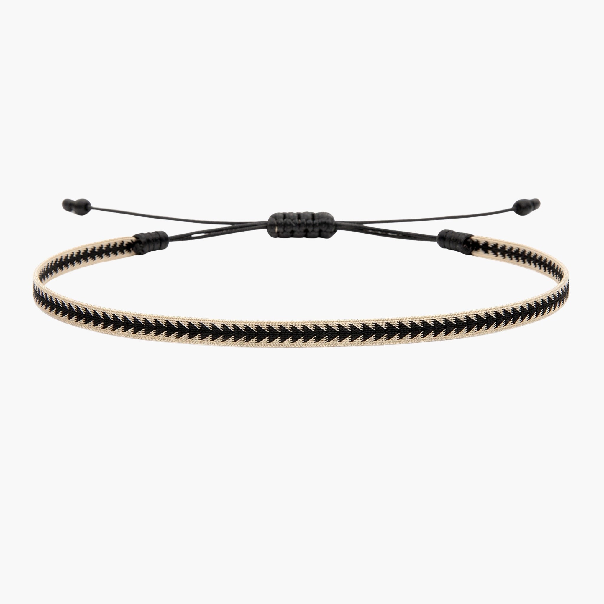 Handmade Purnama Bracelet (Black/Cream)
