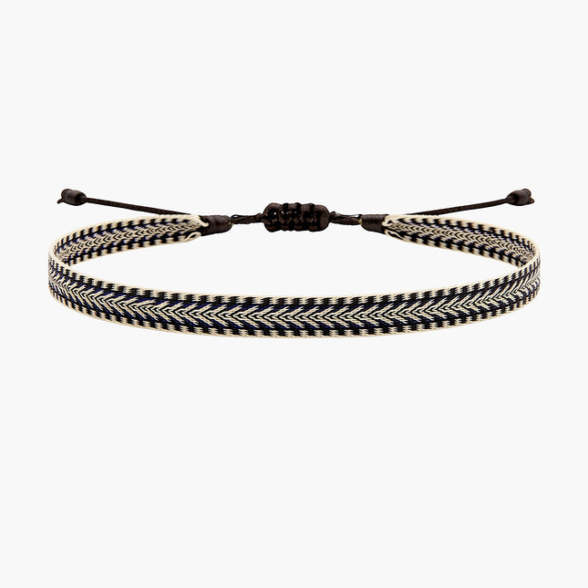 Handmade Purnama Bracelet (Black/Cream) - Kompsós