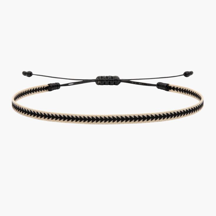 Handmade Purnama Bracelet (Black/Cream)