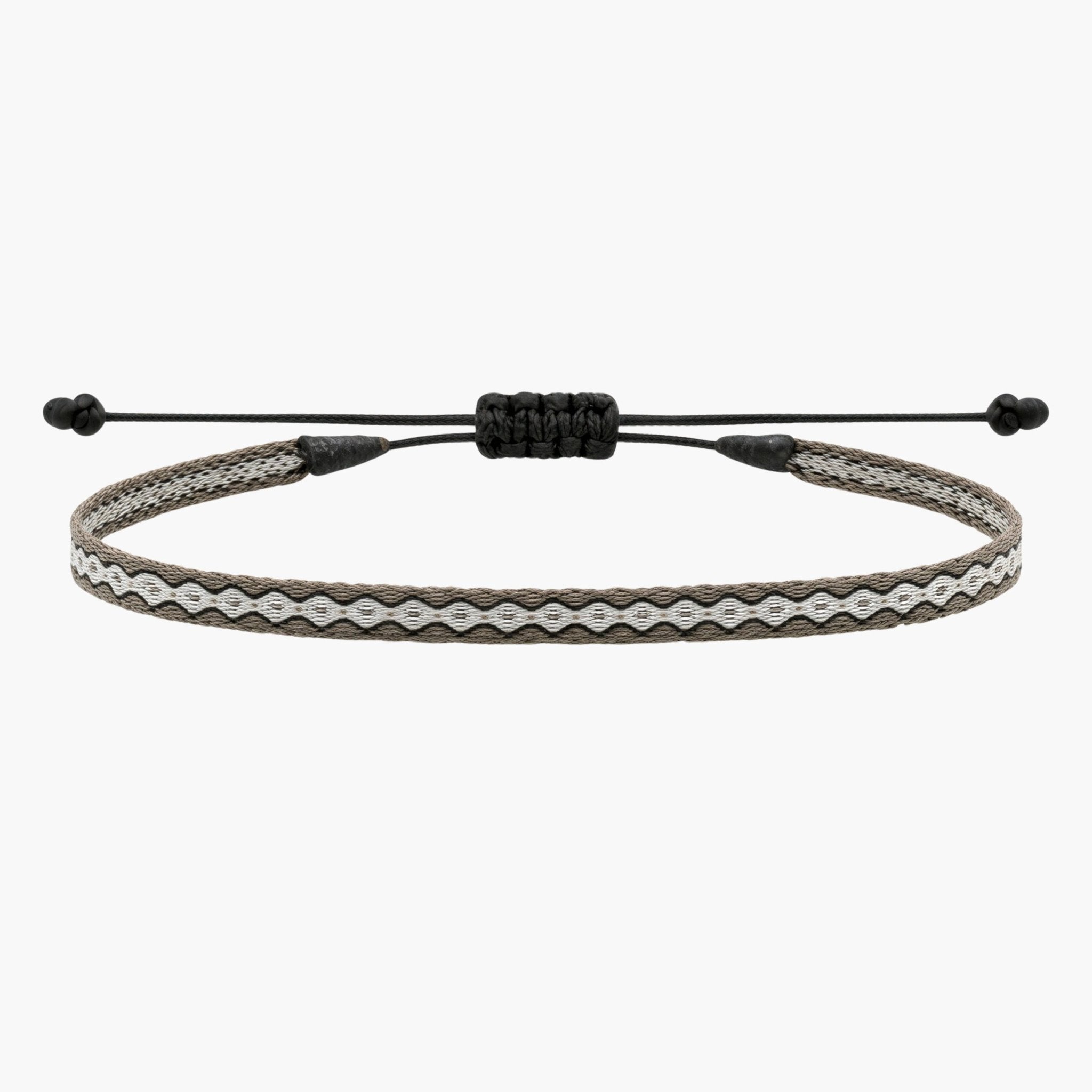 Handmade Purnama Bracelet (Black/Grey) - Kompsós