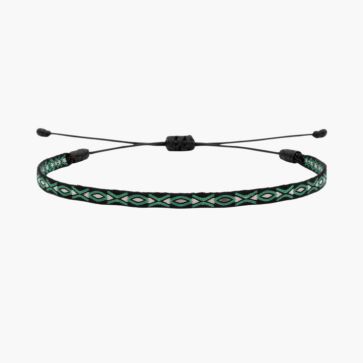 Handmade Purnama Bracelet (Black/Turquoise)