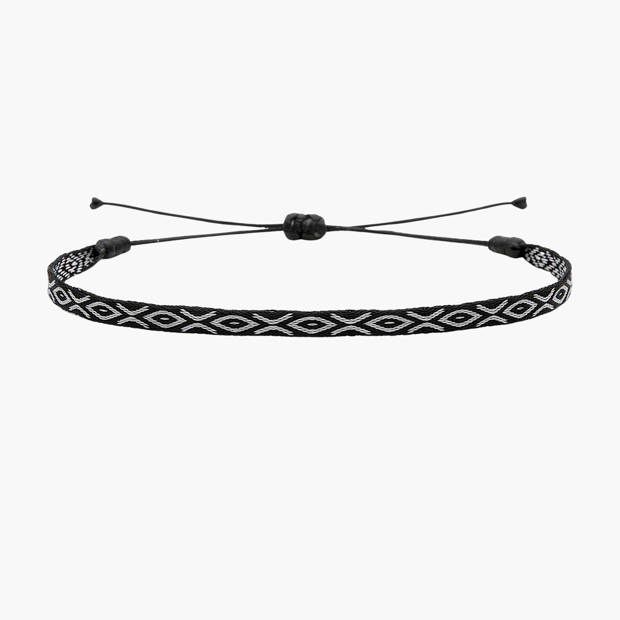 Handmade Purnama Bracelet (Black/White) - Kompsós