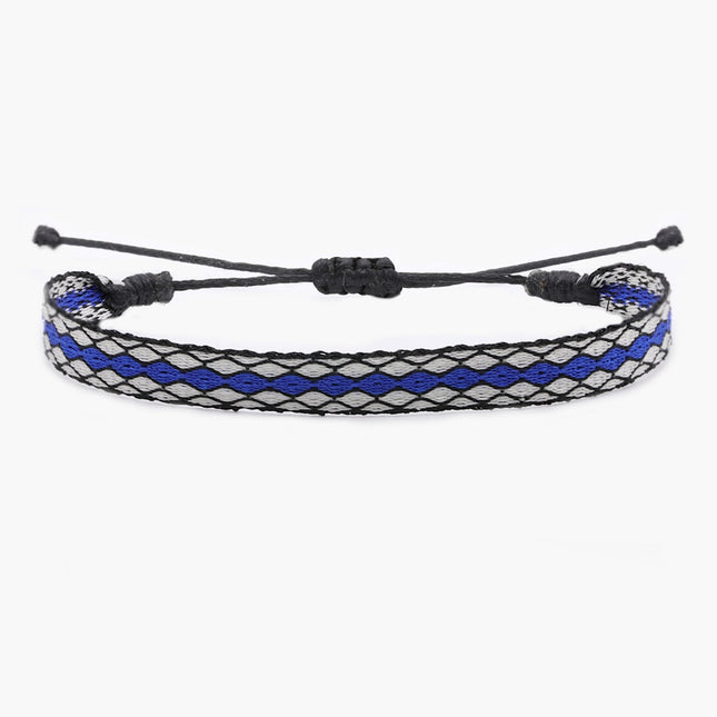 Handmade Purnama Bracelet (Blue/White) - Kompsós
