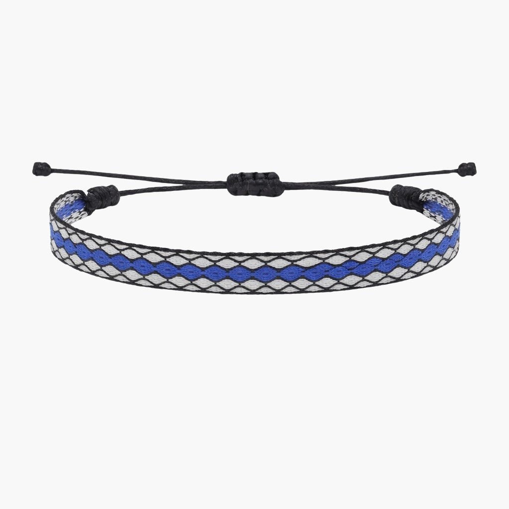 Handmade Purnama Bracelet (Blue/White) - Kompsós