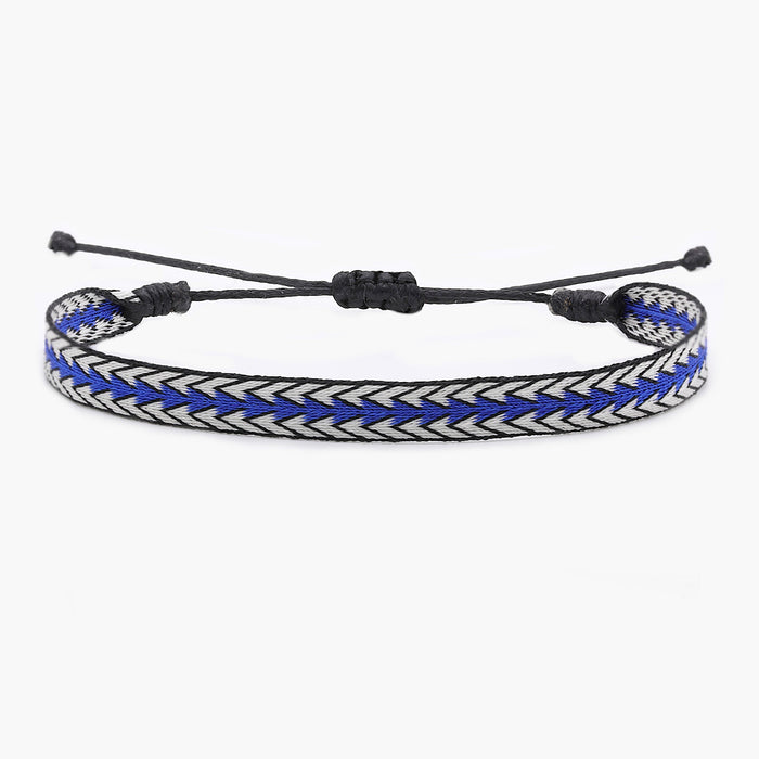 Handmade Purnama Bracelet (Blue/White)