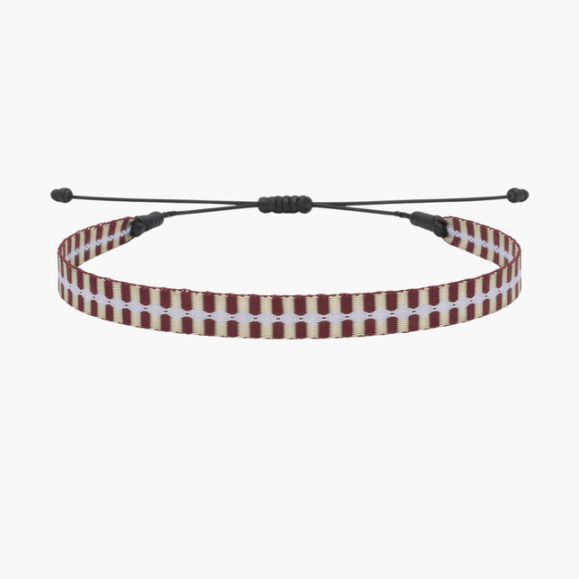 Handmade Purnama Bracelet (Burgundy/Lilac) - Kompsós