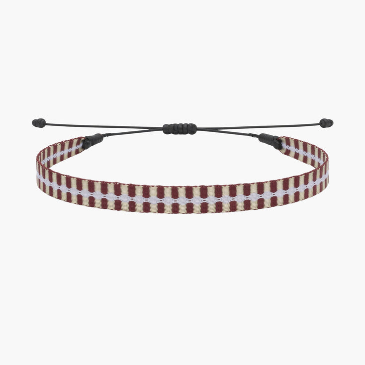 Handmade Purnama Bracelet (Burgundy/Lilac) - Kompsós