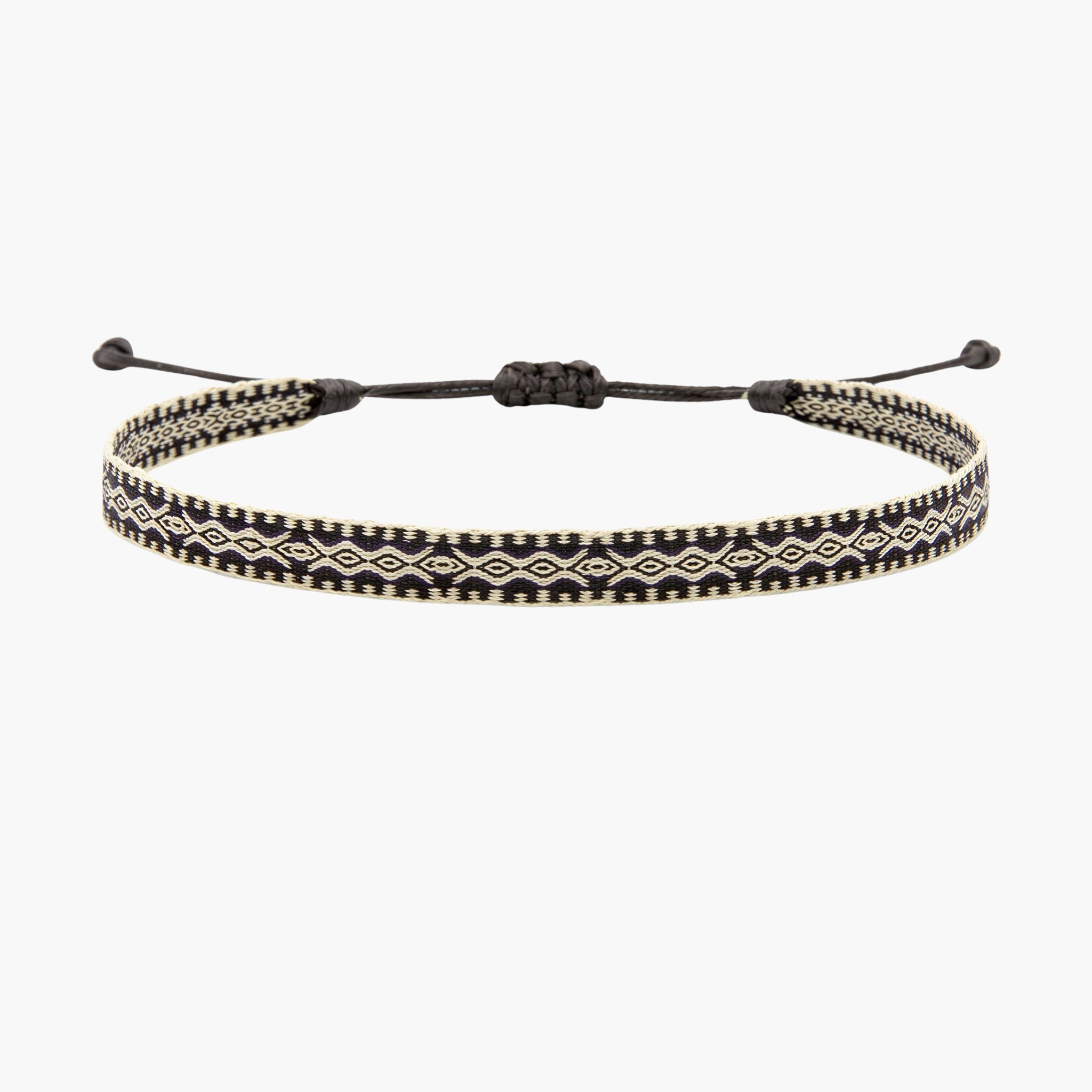 Handmade Purnama Bracelet (Cream/Black)