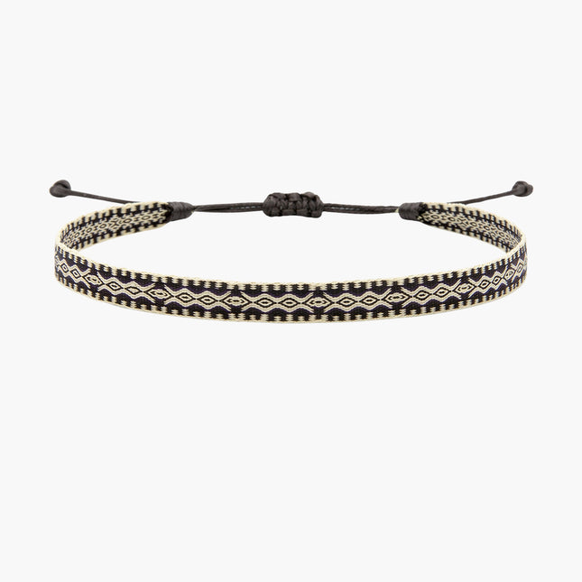 Handmade Purnama Bracelet (Cream/Black)