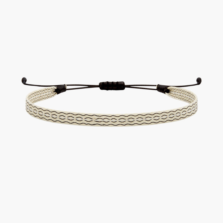 Handmade Purnama Bracelet (Cream/Light Green) - Kompsós