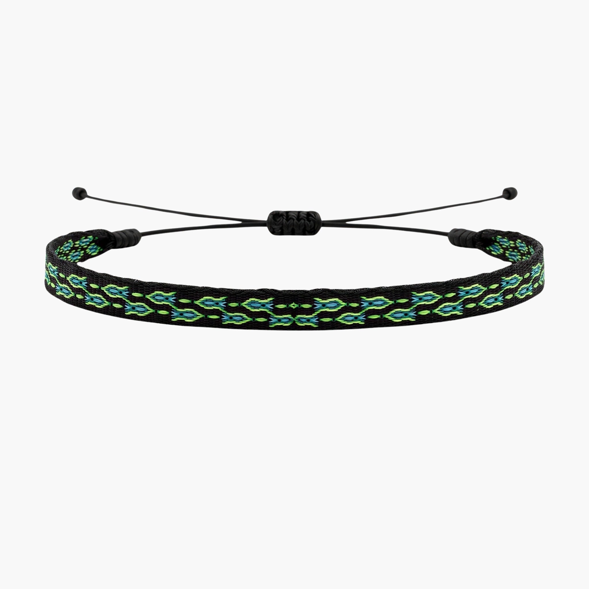 Handmade Purnama Bracelet (Green/Black) - Kompsós