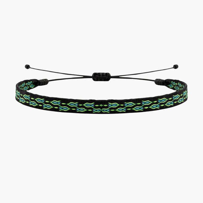 Handmade Purnama Bracelet (Green/Black) - Kompsós