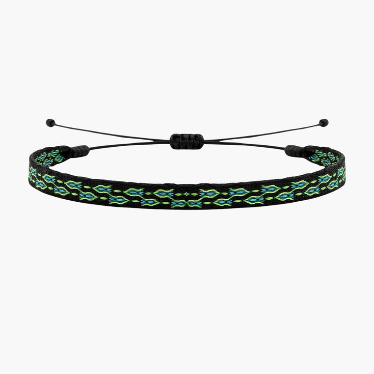 Handmade Purnama Bracelet (Green/Black) - Kompsós