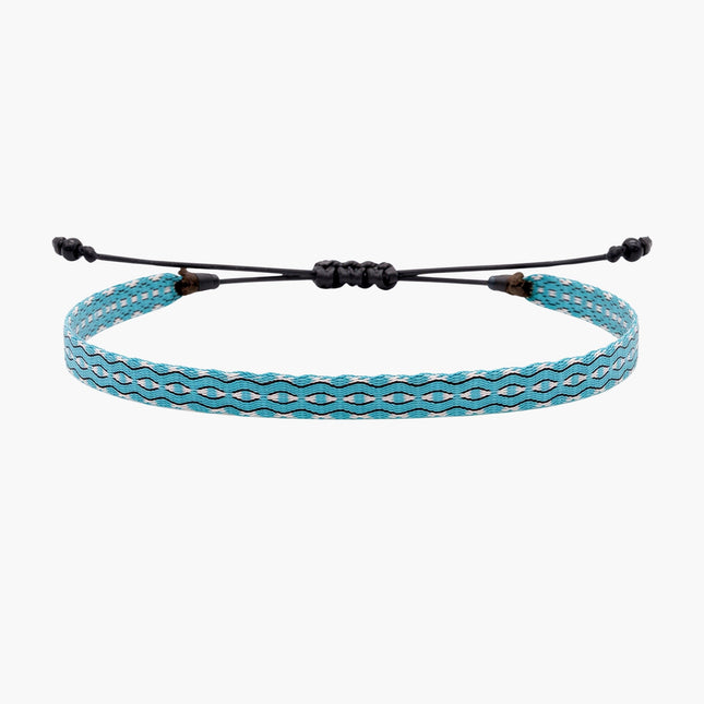 Handmade Purnama Bracelet (Light Blue/White) - Kompsós