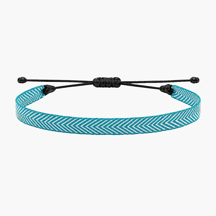 Handmade Purnama Bracelet (Light Blue/White} - Kompsós
