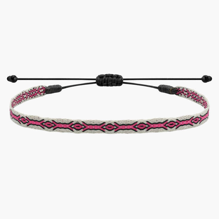 Handmade Purnama Bracelet (Light Pink/Off White)