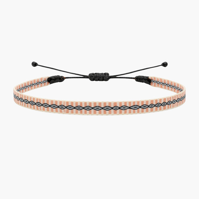 Handmade Purnama Bracelet (Off White/Coral)