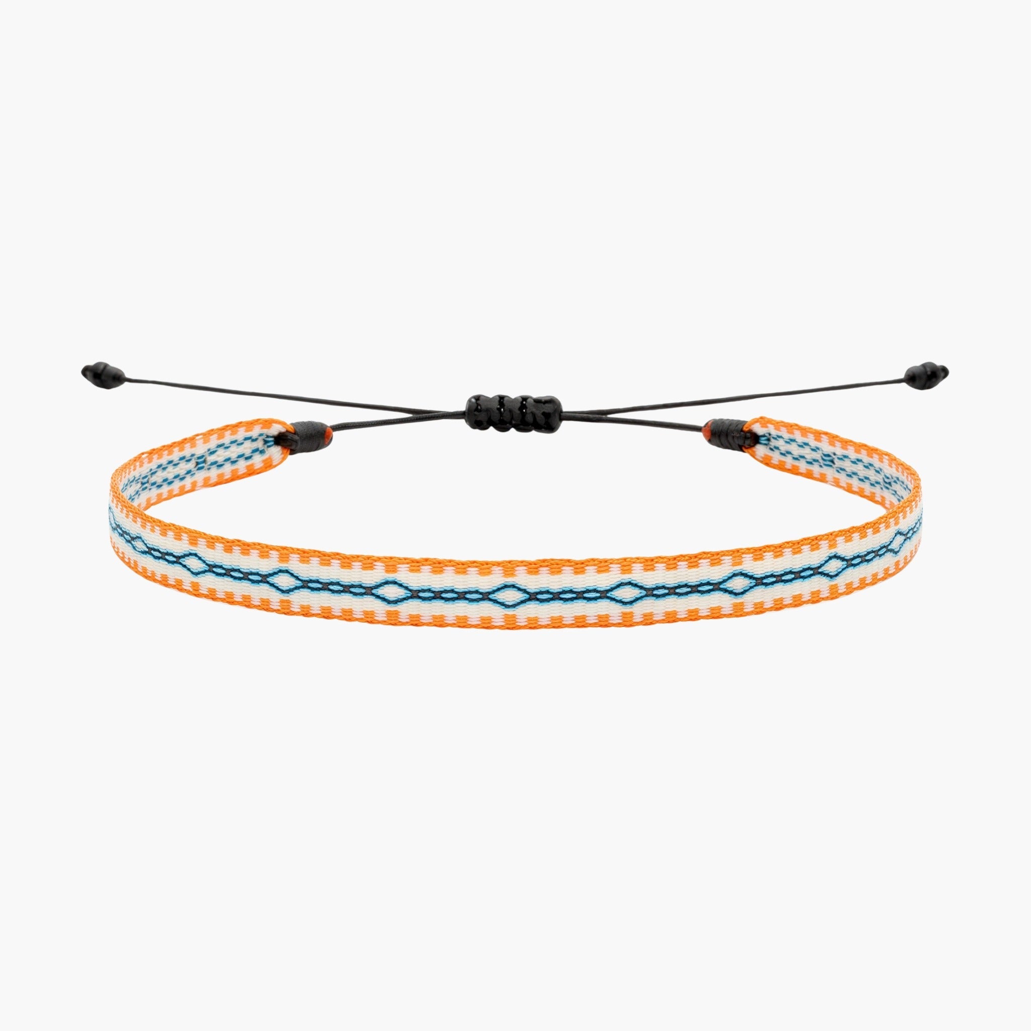 Handmade Purnama Bracelet (Orange/Blue/White) - Kompsós