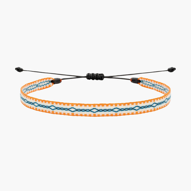 Handmade Purnama Bracelet (Orange/Blue/White) - Kompsós