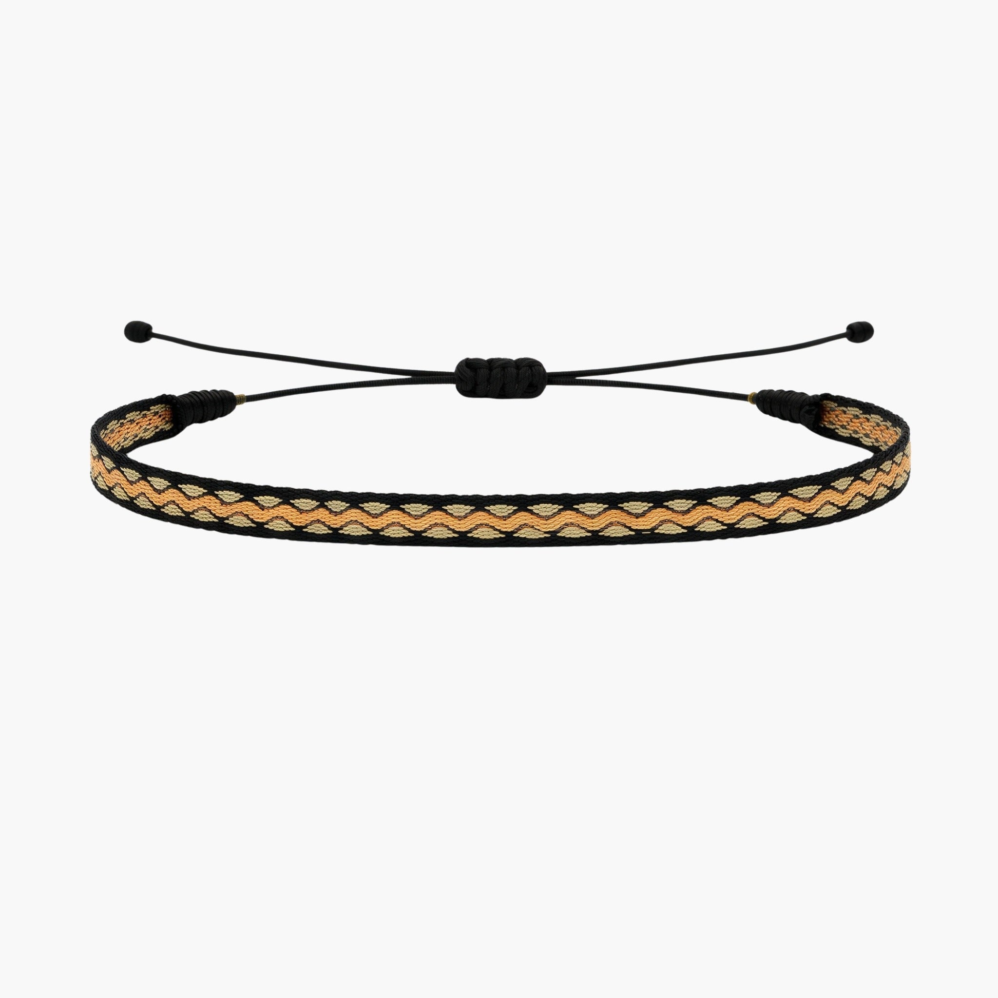 Handmade Purnama Bracelet (Orange/Brown/Black) - Kompsós