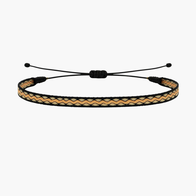 Handmade Purnama Bracelet (Orange/Brown/Black) - Kompsós