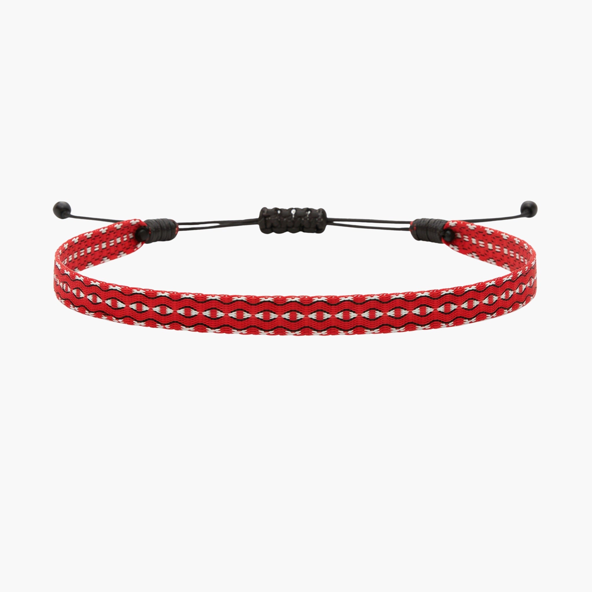 Handmade Purnama Bracelet (Red/Black/White)