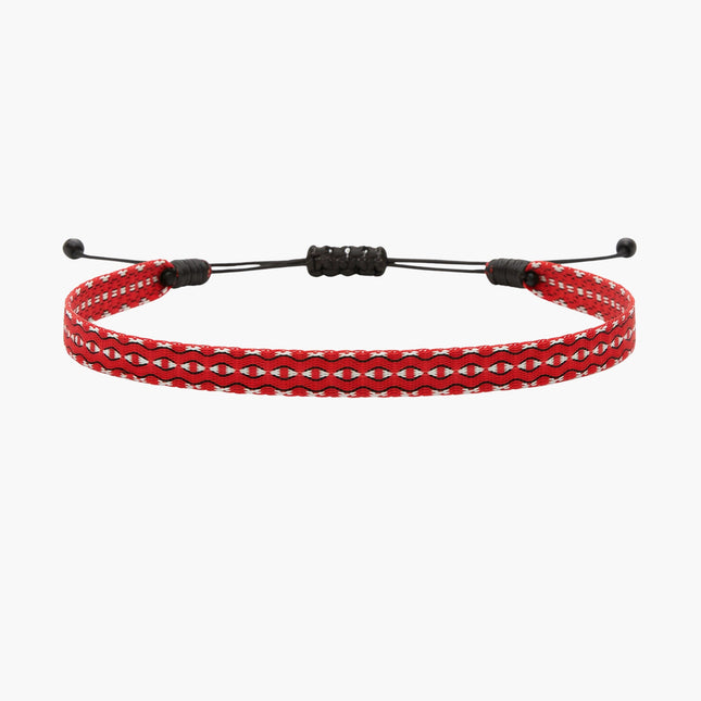 Handmade Purnama Bracelet (Red/Black/White)