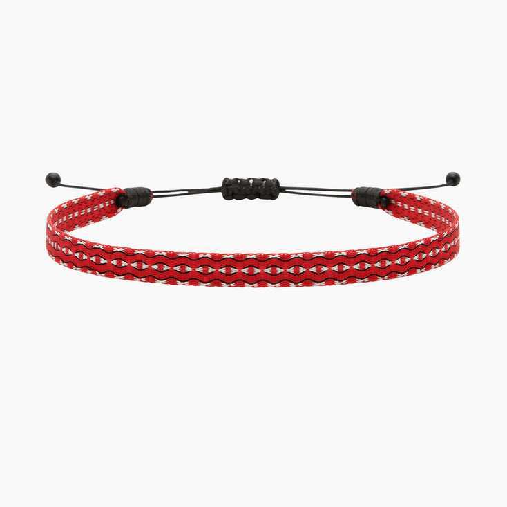 Handmade Purnama Bracelet (Red/Black/White)