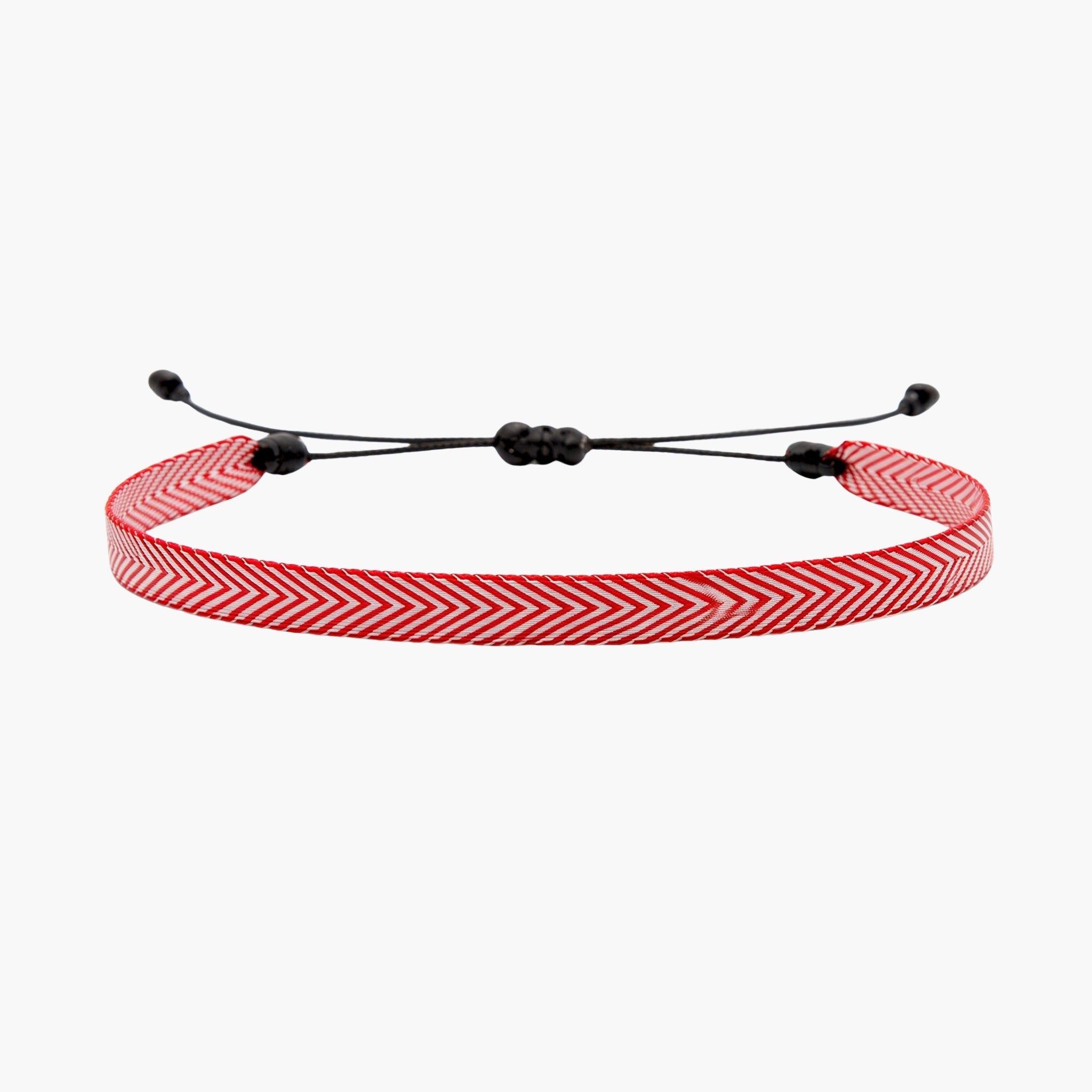 Handmade Purnama Bracelet (Red/White} - Kompsós