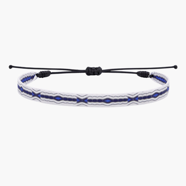 Handmade Purnama Bracelet (White/Blue) - Kompsós