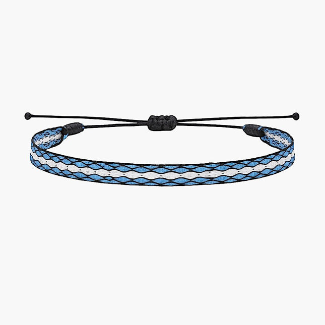 Handmade Purnama Bracelet (White/Blue) - Kompsós
