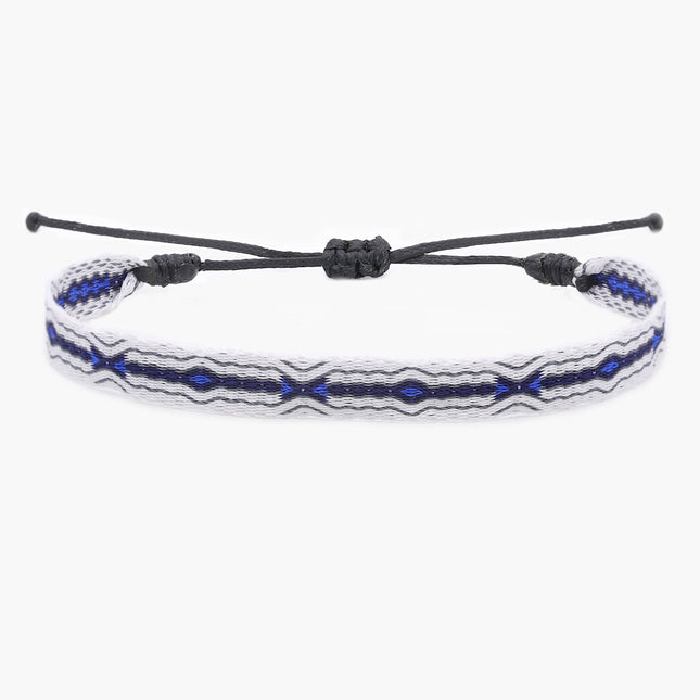 Handmade Purnama Bracelet (White/Blue)