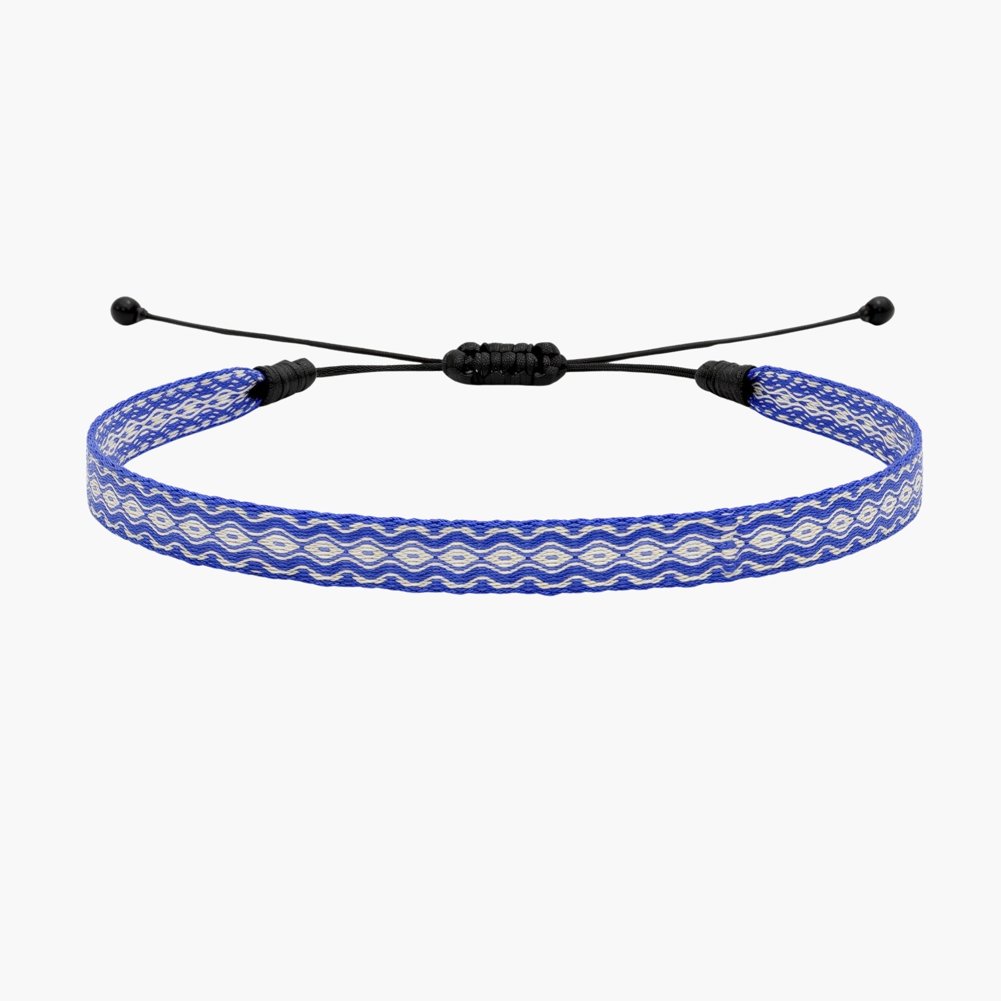 Handmade Purnama Bracelet (White/Blue) - Kompsós