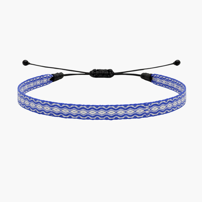 Handmade Purnama Bracelet (White/Blue) - Kompsós