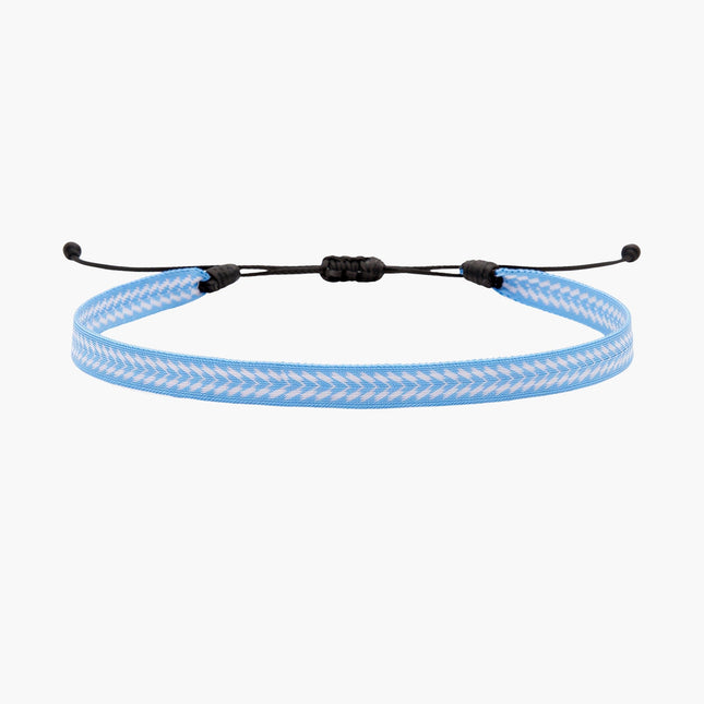 Handmade Purnama Bracelet (White/Light Blue) - Kompsós