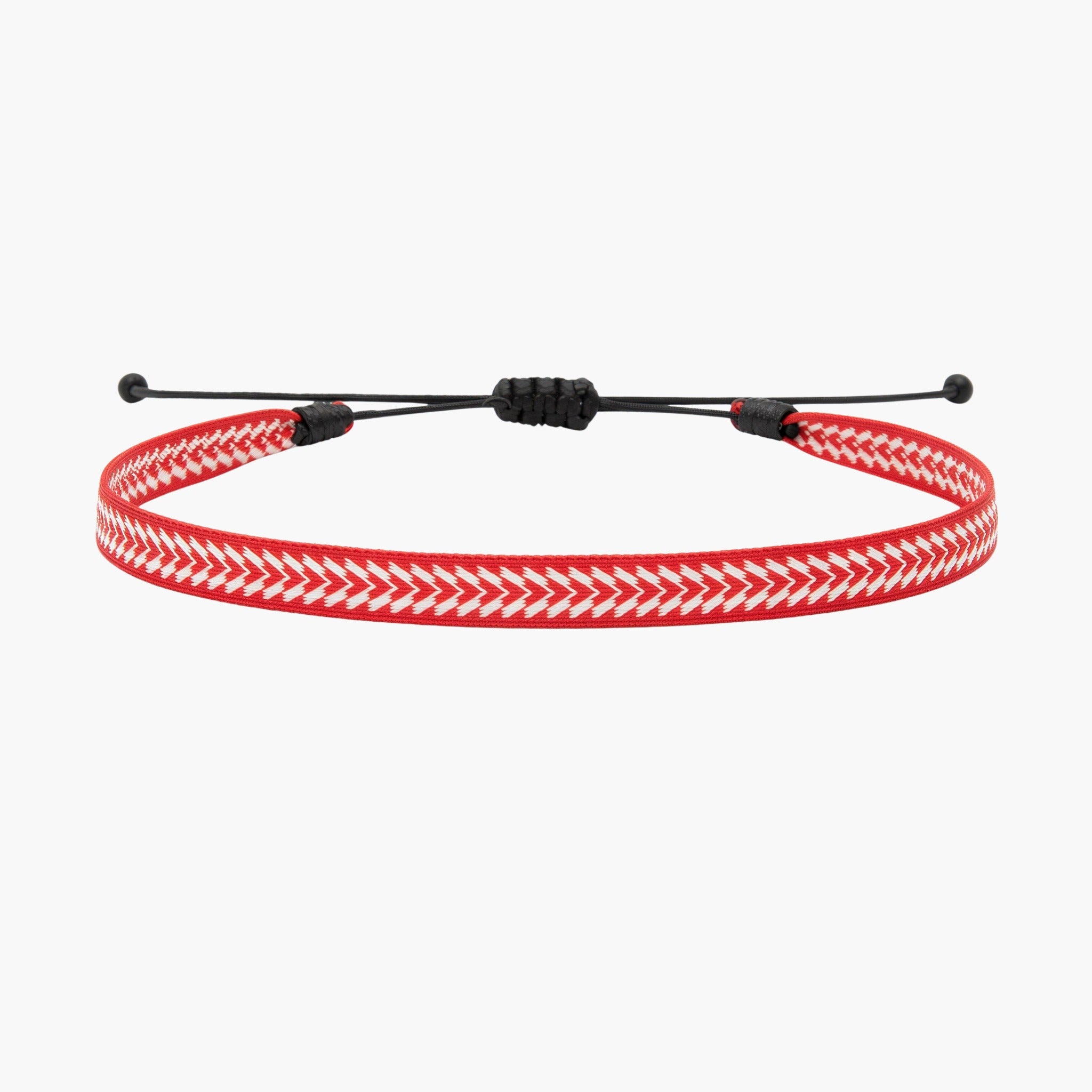 Handmade Purnama Bracelet (White/Red}