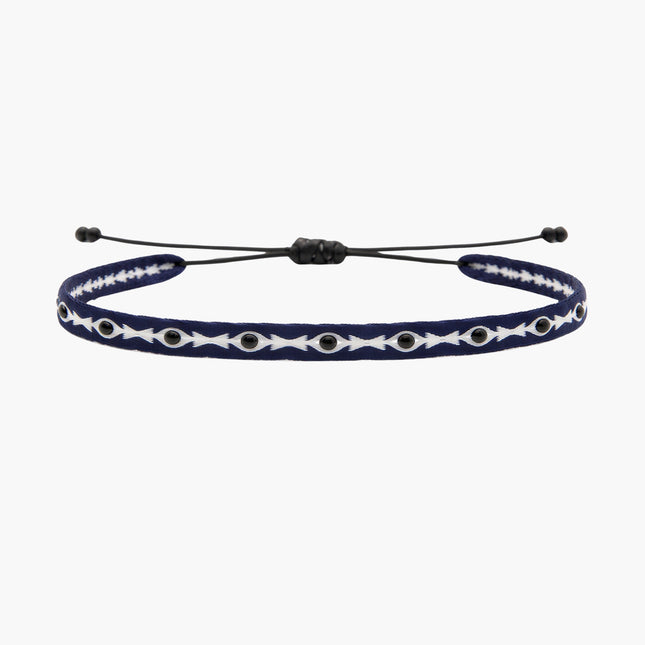 Handmade Stones Purnama Bracelet (Navy/White)