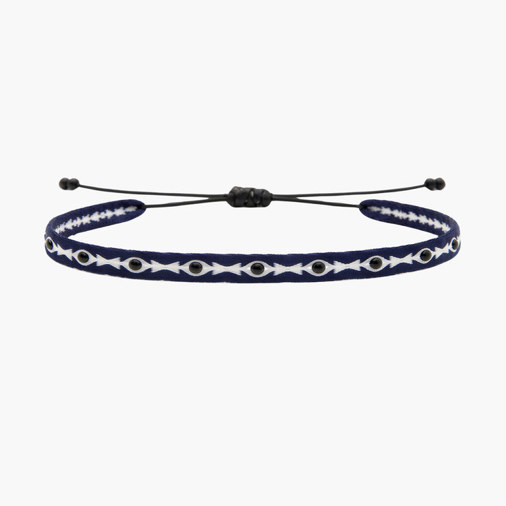 Handmade Stones Purnama Bracelet (Navy/White)